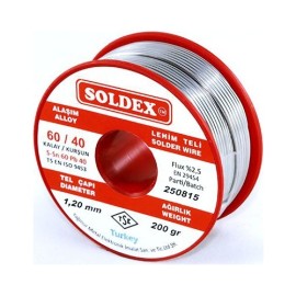 Soldex 1,00mm 200Gr Soldex Lehim Teli Sn60 Pb40