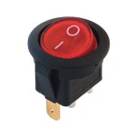 Yuvarlak Işıklı Anahtar ON-OFF 3P 12VOLT
