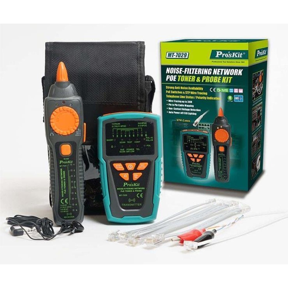 Proskit MT 7029 Kablo Bulucu ve Toner Probe Proskit MT 7029 Kablo Bulucu ve Toner Probe