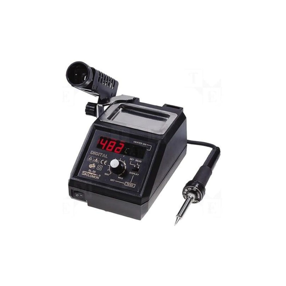 Solomon SL-30 Isı Ayarlı Digital Göstergeli İstasyonlu Havya Solomon SL-30 Isı Ayarlı Digital Göstergeli İstasyonlu Havya